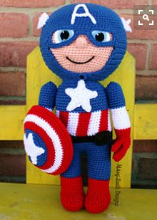 crochet captain america